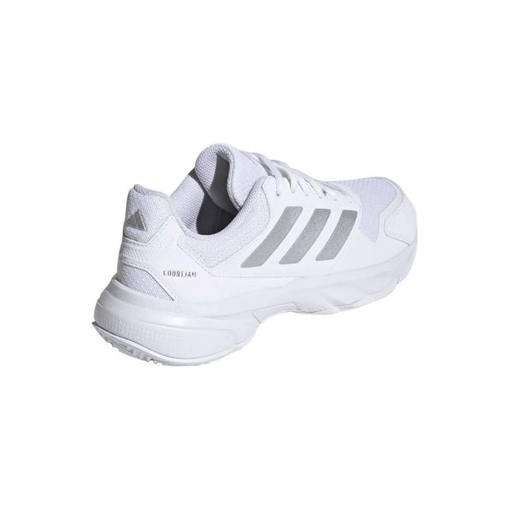 Zapatillas de Padel Adidas CourtJam Control 3 Blanco Plata Mujer