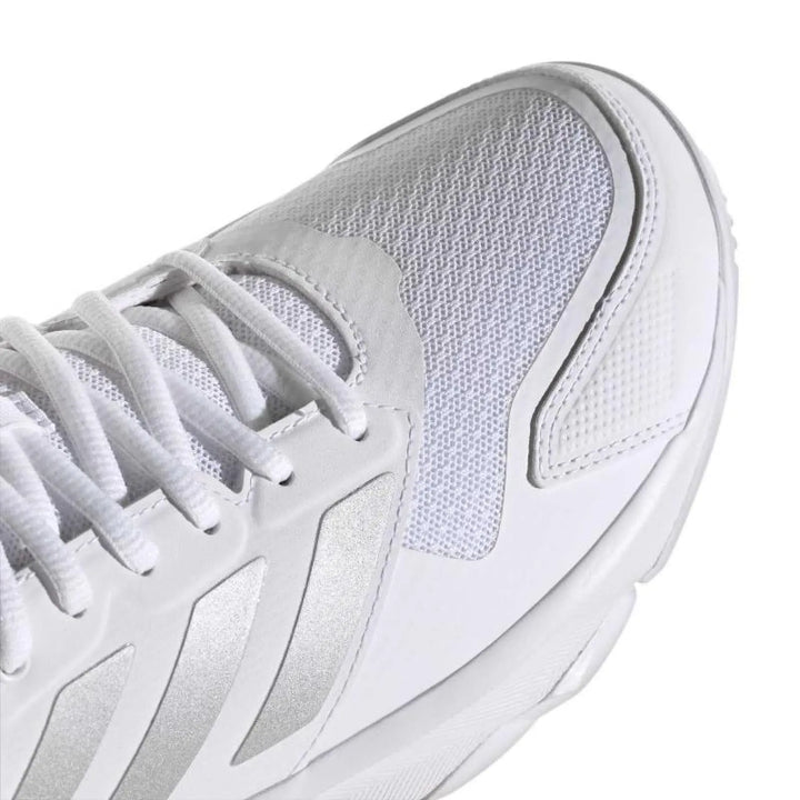 Zapatillas de Padel Adidas CourtJam Control 3 Blanco Plata Mujer