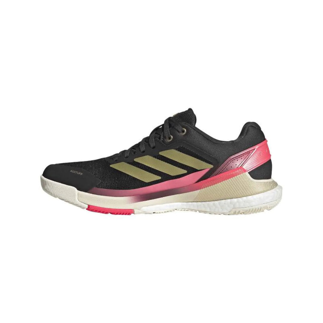 Zapatillas de Padel Adidas Crazyquick Boost Padel Negro Oro Rosa