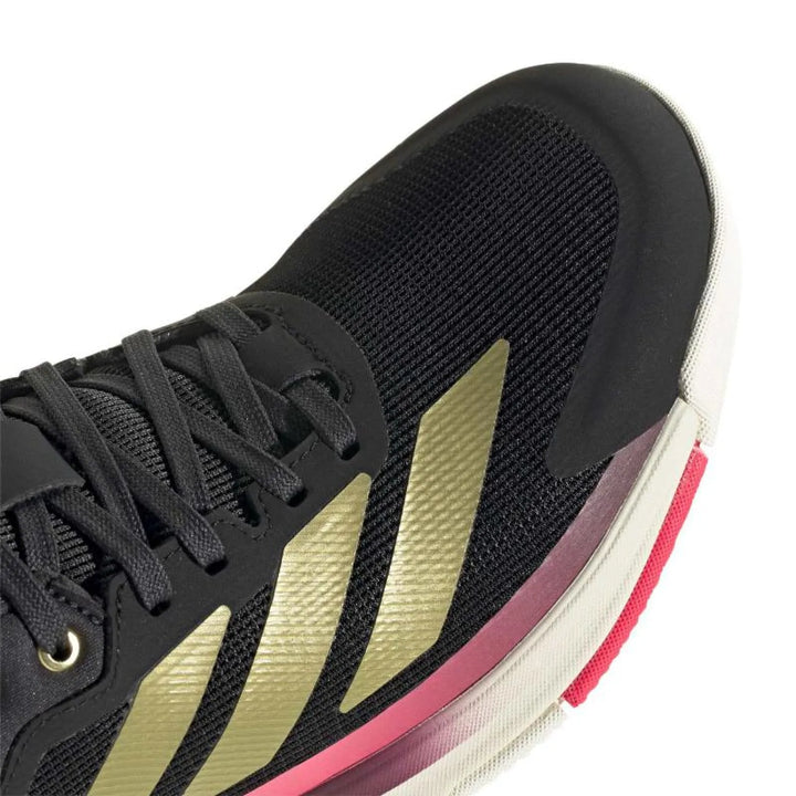 Zapatillas de Padel Adidas Crazyquick Boost Padel Negro Oro Rosa