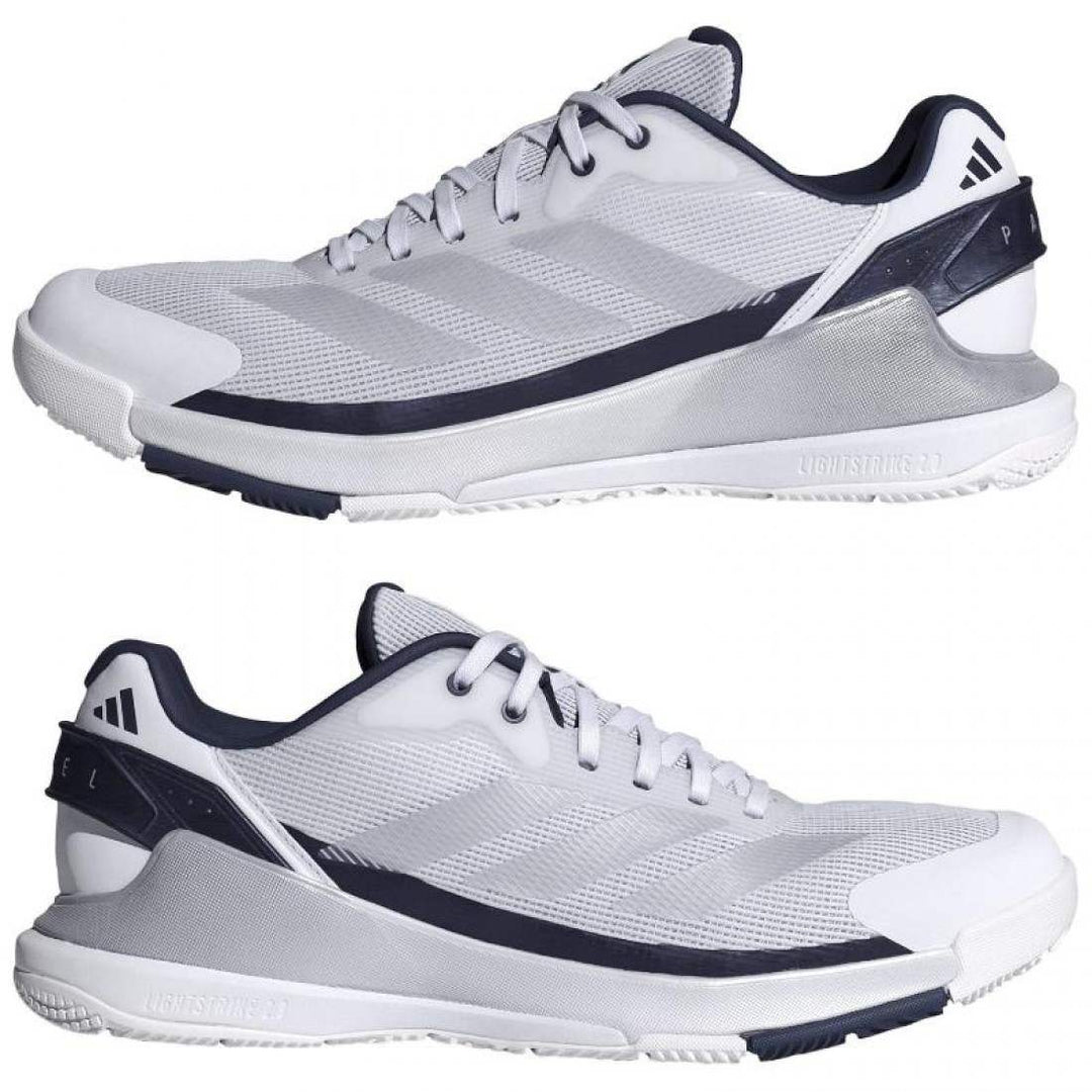 Scarpe Adidas Crazyquick LS Padel Bianco Blu Grigio