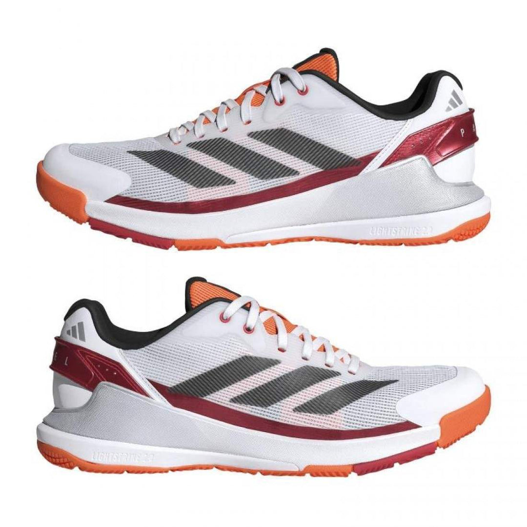 Scarpe Adidas Crazyquick LS Padel Bianco Rosso Arancione