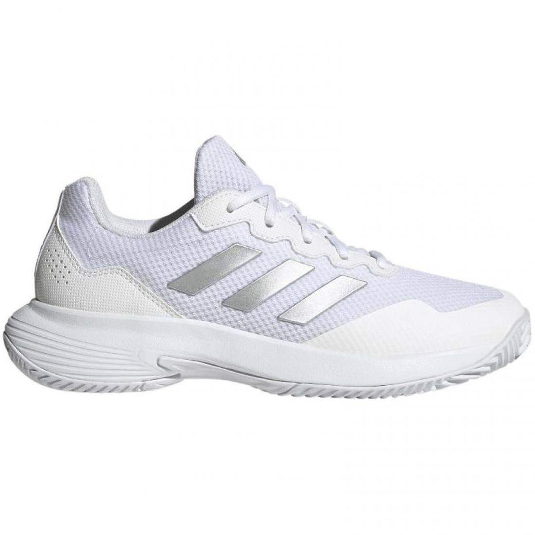 Zapatillas Adidas GameCourt 2 Blanco Plata Metal Mujer