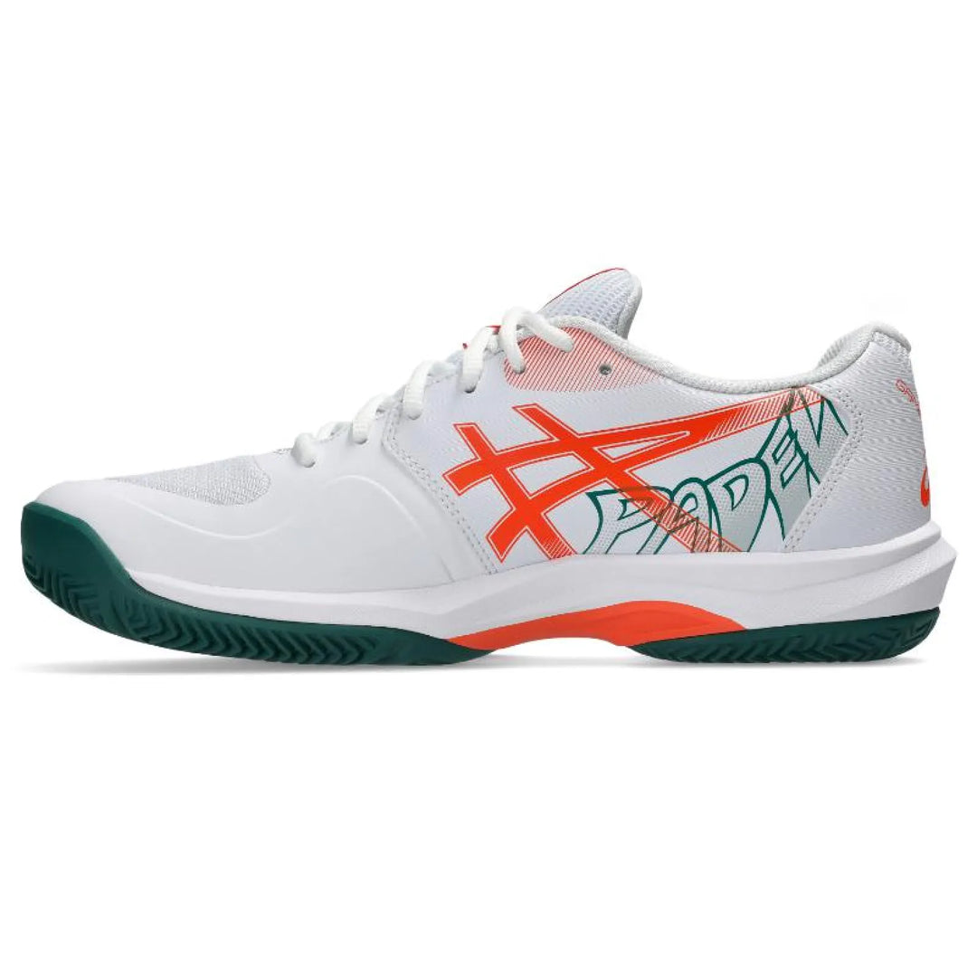 Zapatillas de Padel Asics Game FF Padel Blanco Verde Naranja
