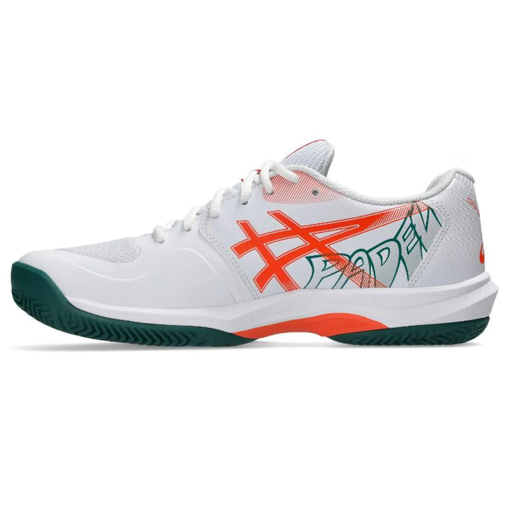 Zapatillas de Padel Asics Game FF Padel Blanco Verde Naranja