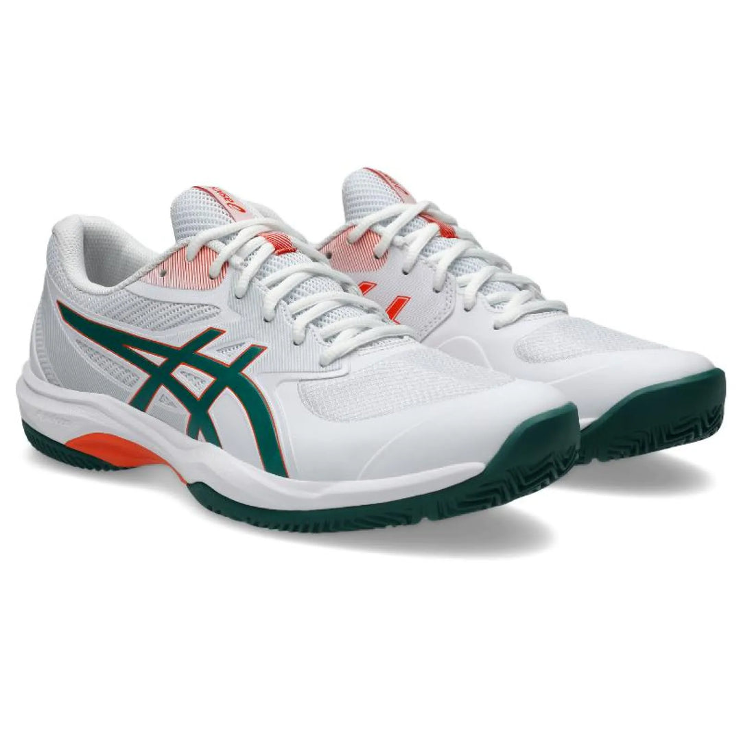 Zapatillas de Padel Asics Game FF Padel Blanco Verde Naranja
