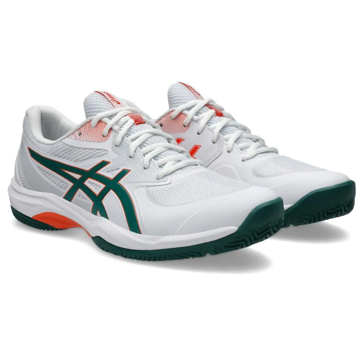 Zapatillas de Padel Asics Game FF Padel Blanco Verde Naranja