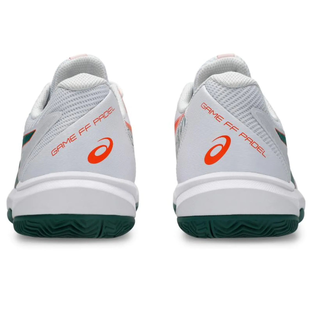 Zapatillas de Padel Asics Game FF Padel Blanco Verde Naranja