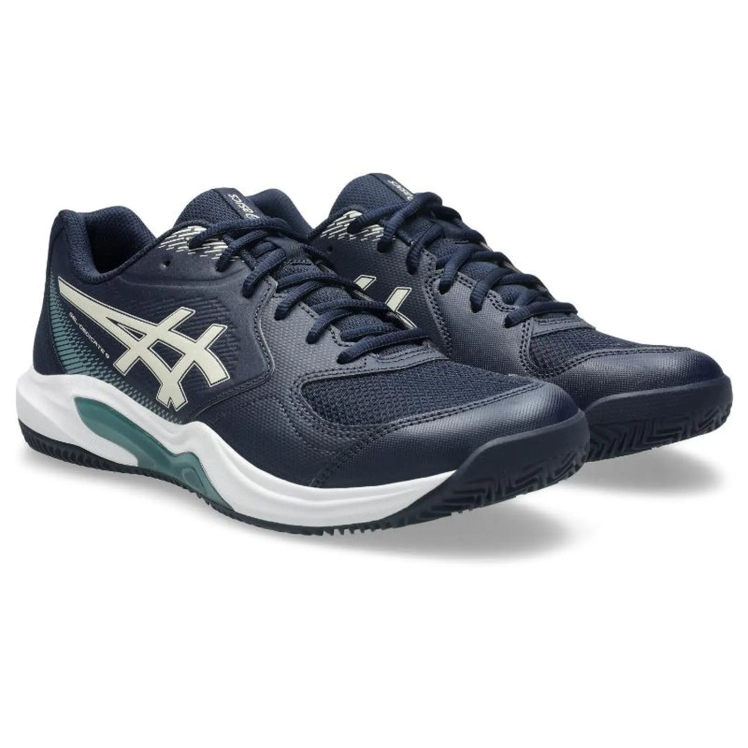 Zapatillas de Padel Asics Gel Dedicate 9 Clay Azul Oscuro Beige