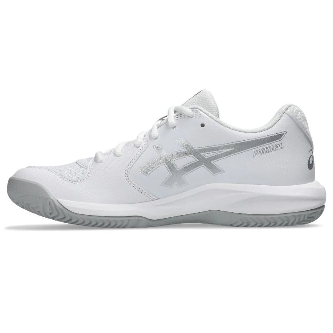 Zapatillas Asics Gel Dedicate 9 Padel Blanco Gris Mujer