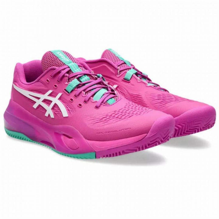 Zapatillas de Padel Asics Gel Resolution X Clay Rosa Blanco