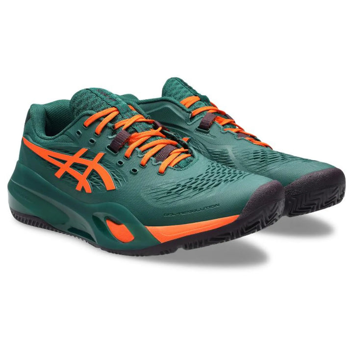 Zapatillas de Padel Asics Gel Resolution X Padel Verde Naranja