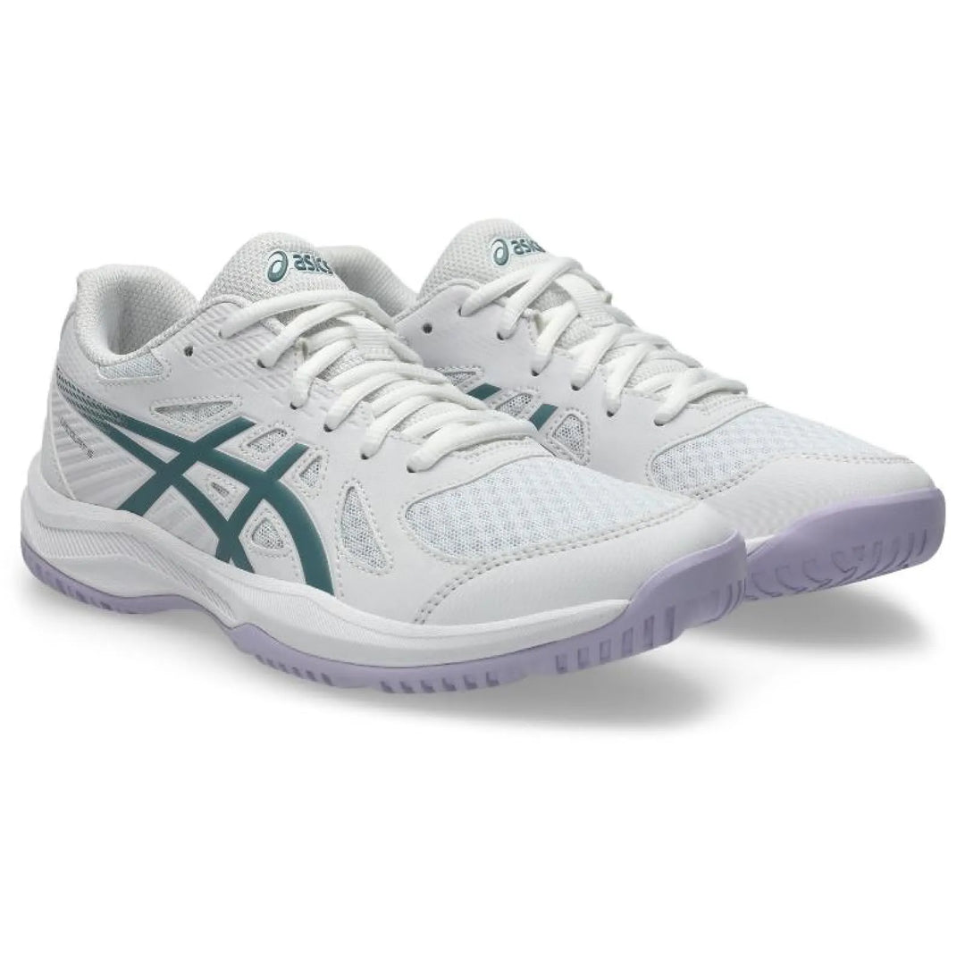 Zapatillas Asics Upcourt 6 Blanco Verde Mujer