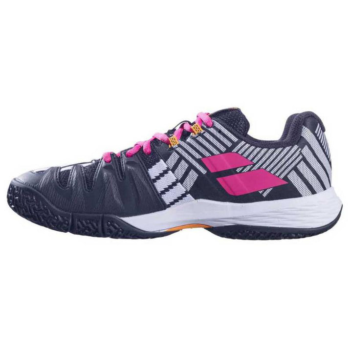Babolat Sensa White Black Fuchsia Women's Padel Shoes