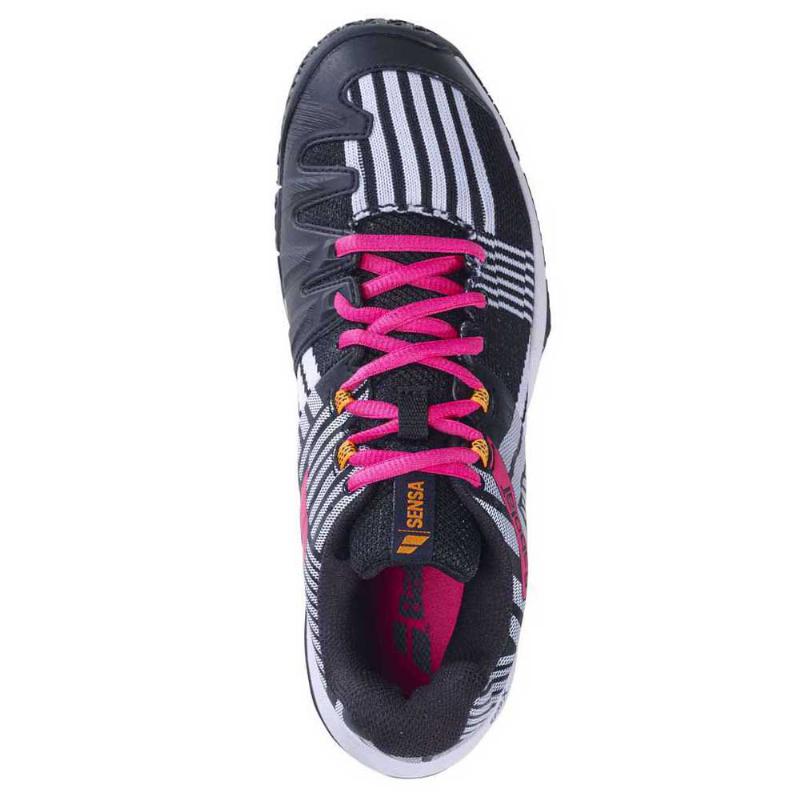 Babolat Sensa White Black Fuchsia Women's Padel Shoes