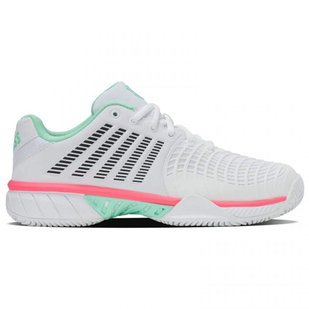 Zapatillas Kswiss Express Light 3 HB Clay Blanco Menta Rosa Mujer