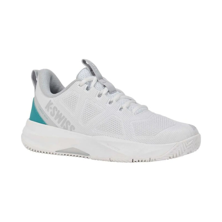 Zapatillas de Padel Kswiss Kspeed Team Clay Blanco Turquesa Mujer