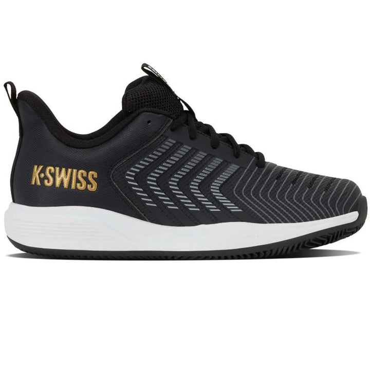 Zapatillas Kswiss Ultrashot Light Clay Negro Dorado