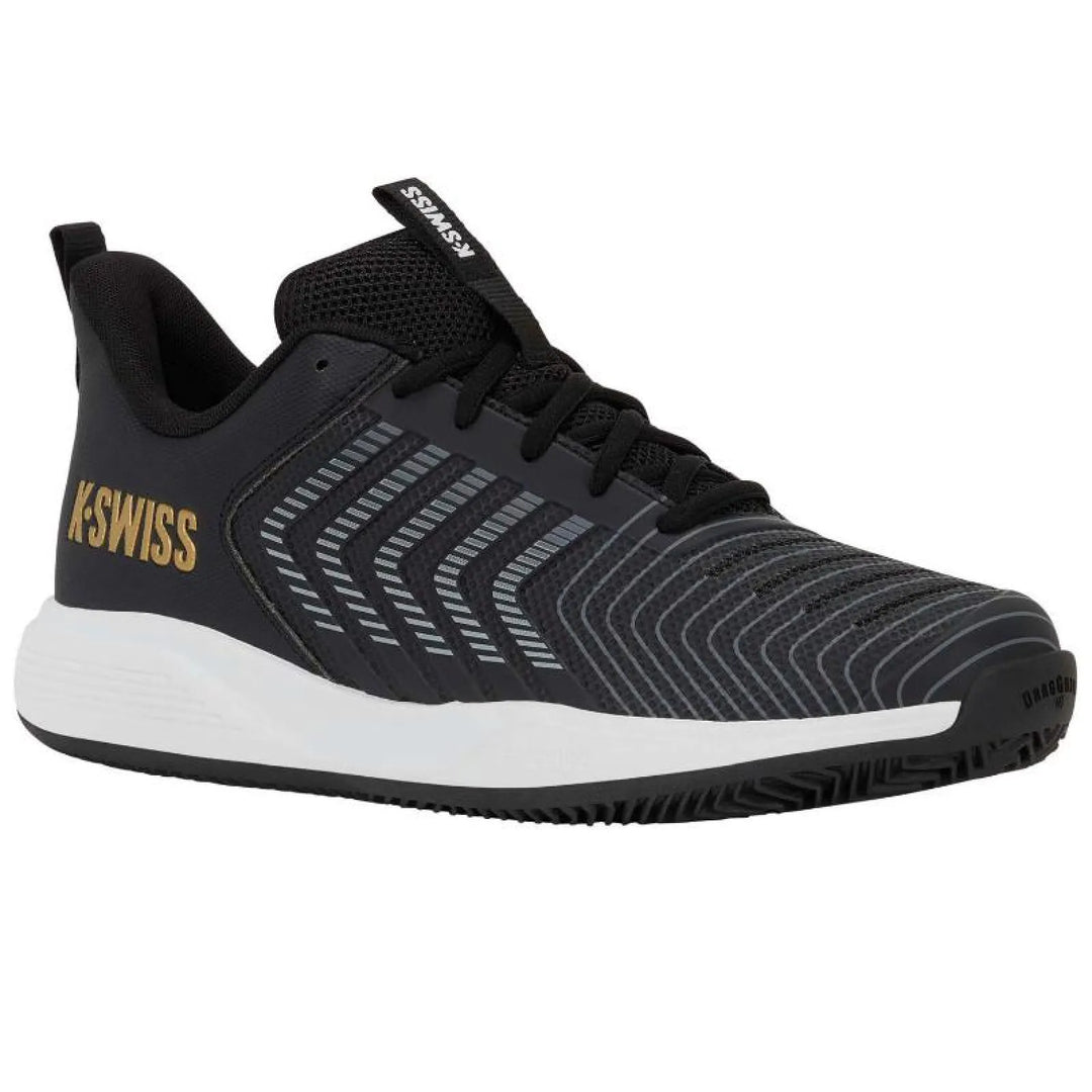 Zapatillas Kswiss Ultrashot Light Clay Negro Dorado