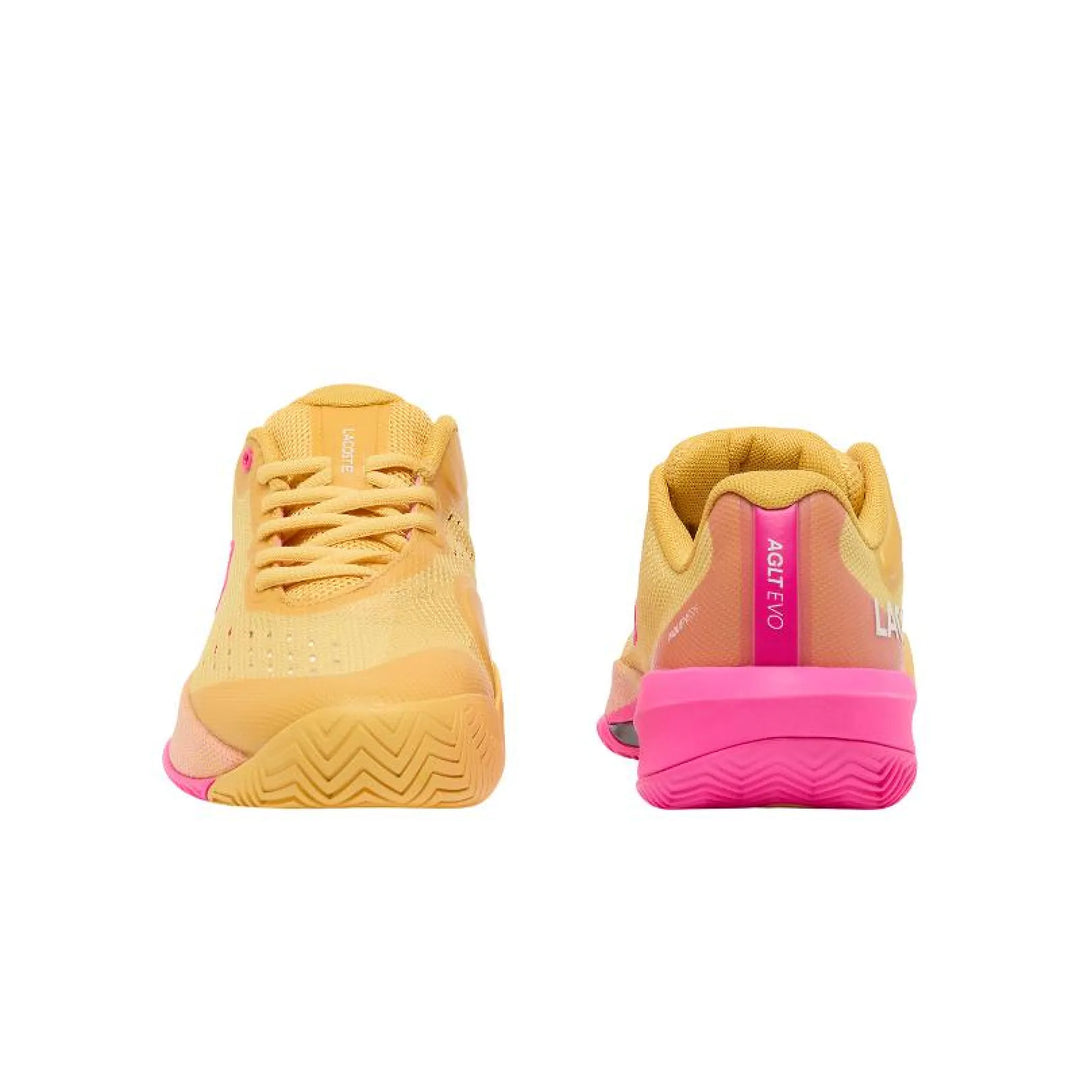 Zapatillas de Padel Lacoste AG-LT Evo Amarillo Rosa Mujer