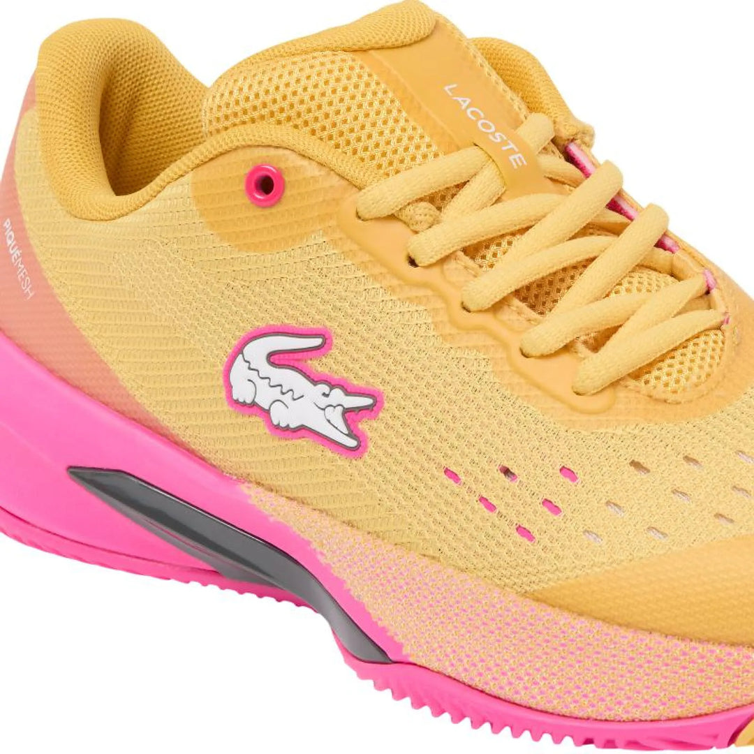 Zapatillas de Padel Lacoste AG-LT Evo Amarillo Rosa Mujer