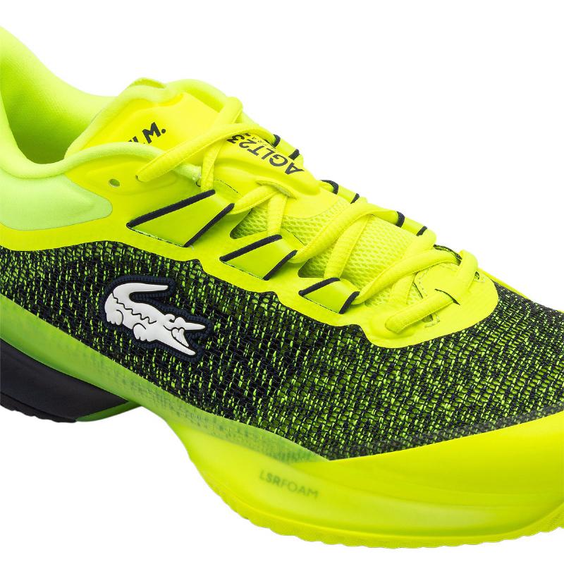 Lacoste Daniil Medvedev AG-LT23 Ultra Yellow Navy Padel Tennis Shoes