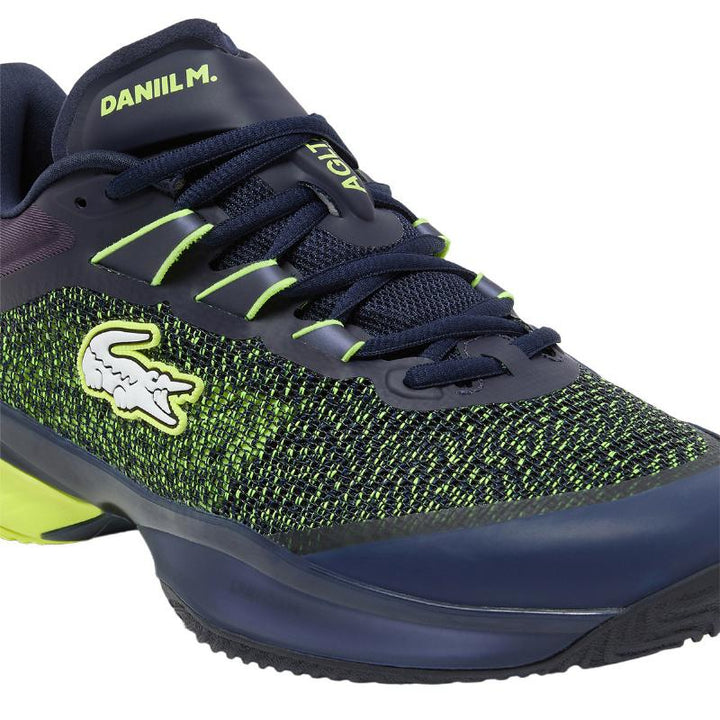Lacoste Daniil Medvedev AG-LT23 Ultra Clay Navy Yellow Padel Shoes