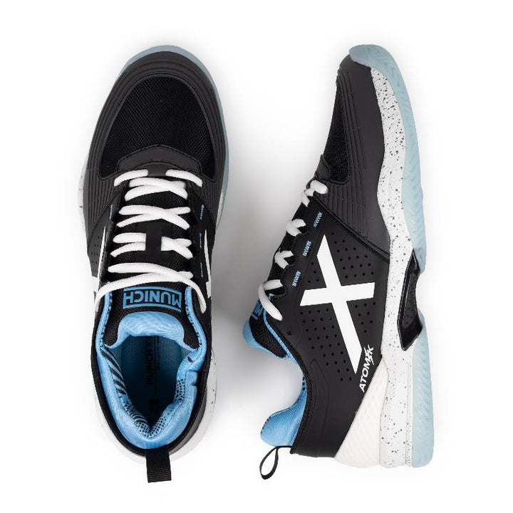 Munich Atomik 51 Black Sky Blue Padel Shoes