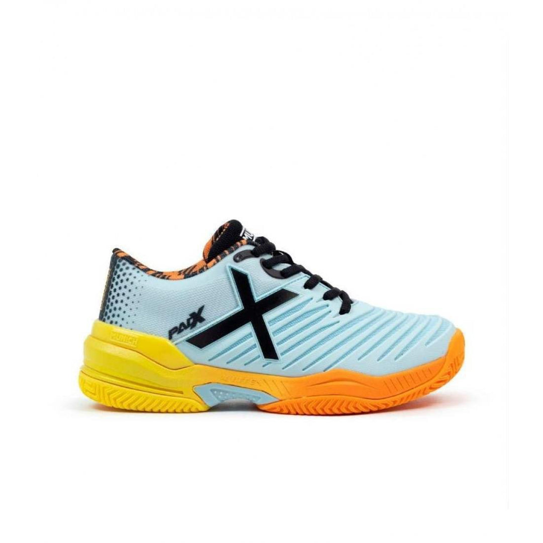Zapatillas Munich Padx 58 Padel Gris Naranja Mujer