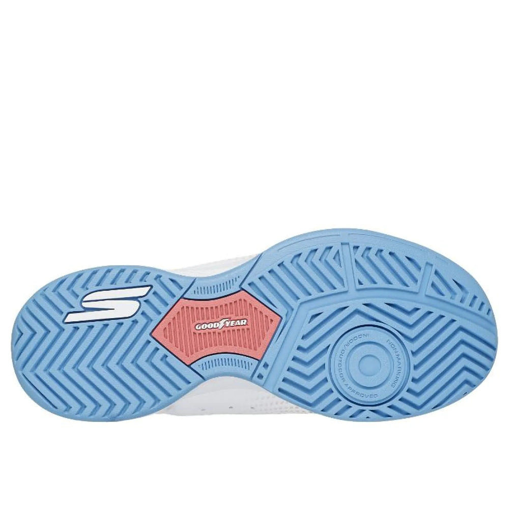 Zapatillas de Padel Skechers Viper Court Reload Blanco Rosa Mujer