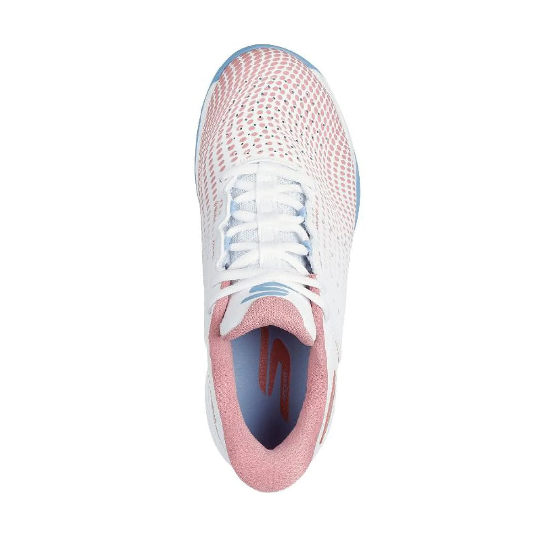 Zapatillas de Padel Skechers Viper Court Reload Blanco Rosa Mujer