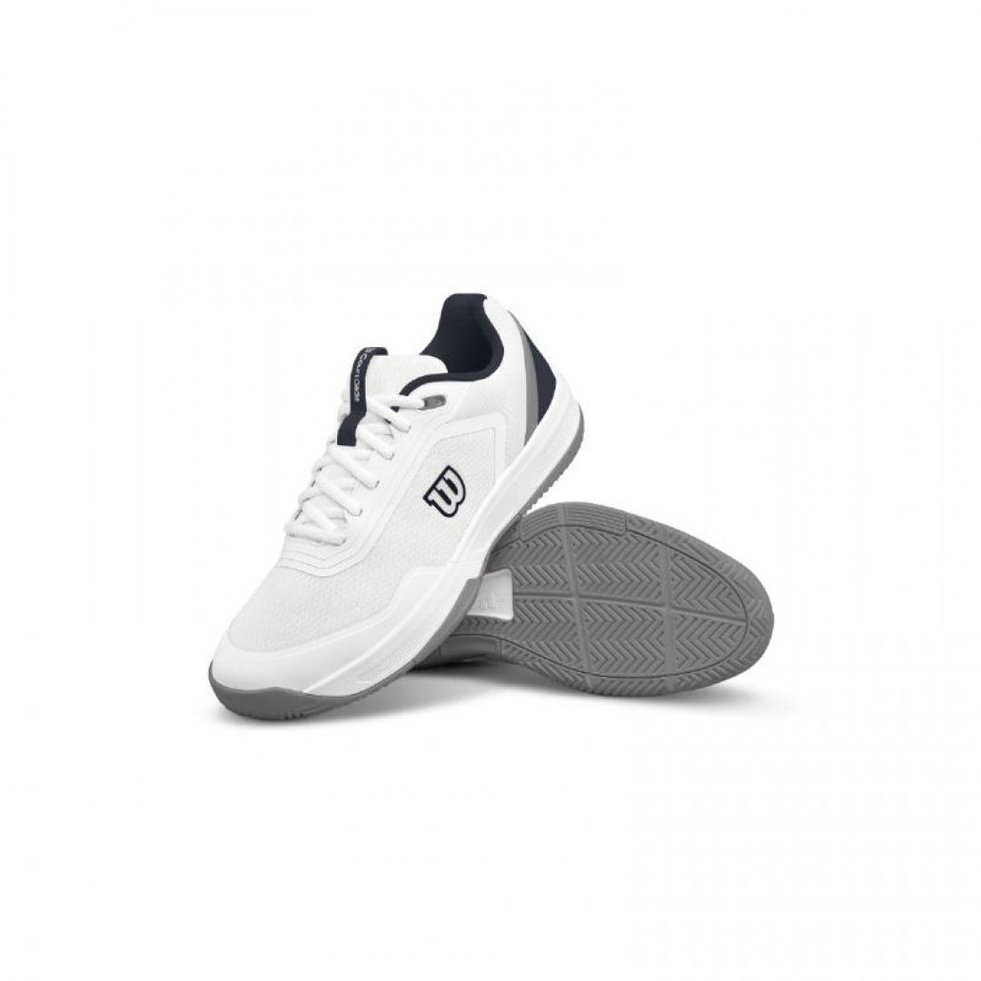 Zapatillas de Padel Wilson Courtglide Blanco, Azul Marino y Gris
