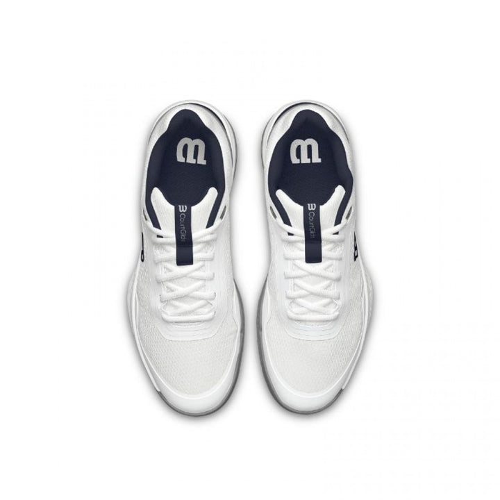 Zapatillas de Padel Wilson Courtglide Blanco, Azul Marino y Gris
