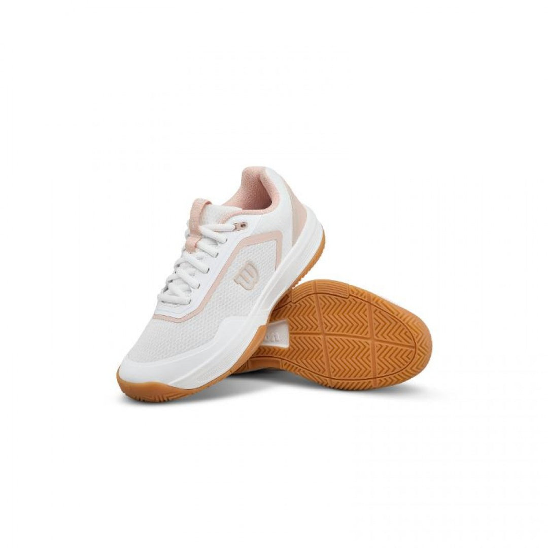 Zapatillas de Padel Wilson Courtglide Blanco Rosa Mujer
