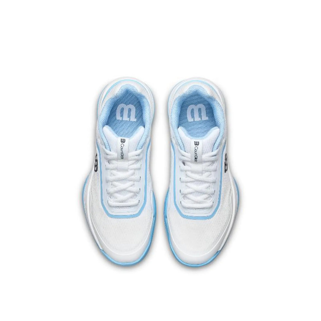 Zapatillas Wilson Courtglide Padel Blanco Azul Mujer