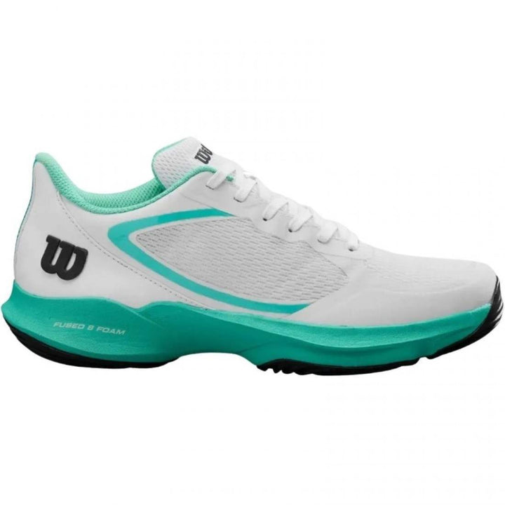 Zapatillas de Padel Wilson Hurakn Lite Blanco Turquesa Negro Mujer