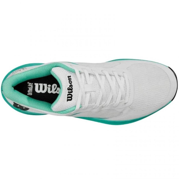 Zapatillas de Padel Wilson Hurakn Lite Blanco Turquesa Negro Mujer