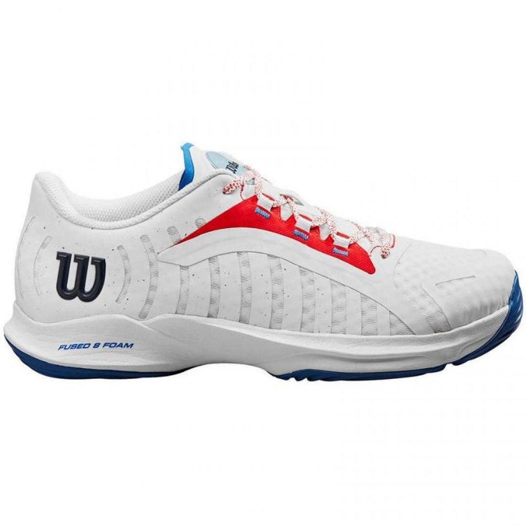Zapatillas Wilson Hurakn Pro Blanco Rojo Azul Mujer | Wilson