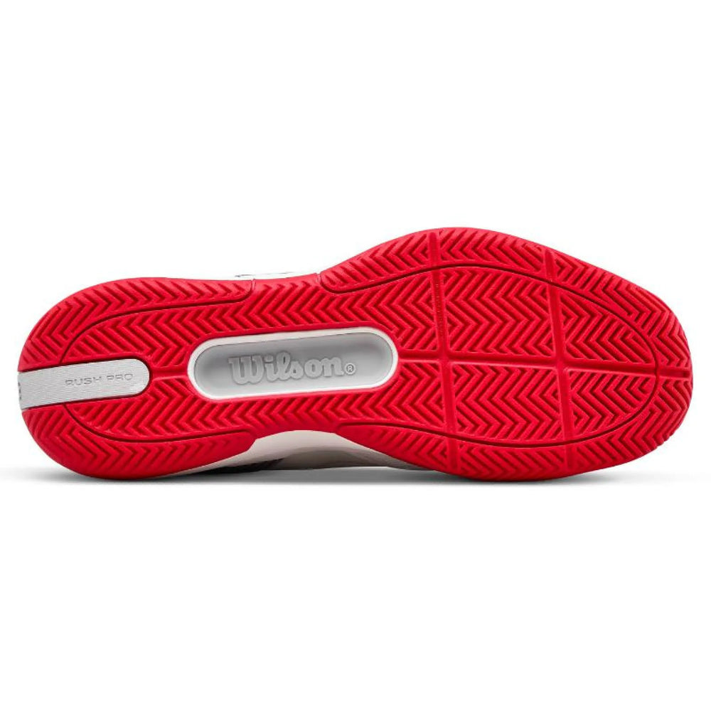 Zapatillas Wilson Rush Pro 5 CTC Blanco Rojo