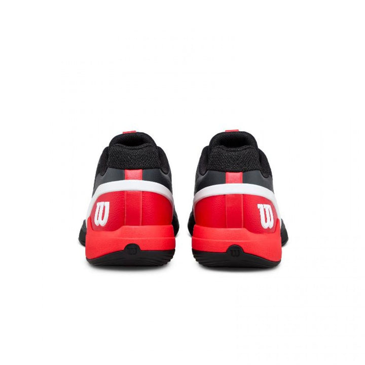 Zapatillas Wilson Rush Pro 5 Padel Negro Rojo