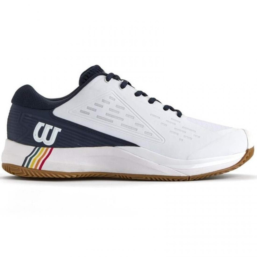Zapatillas Wilson Rush Pro Ace Clay Blanco Azul Marino